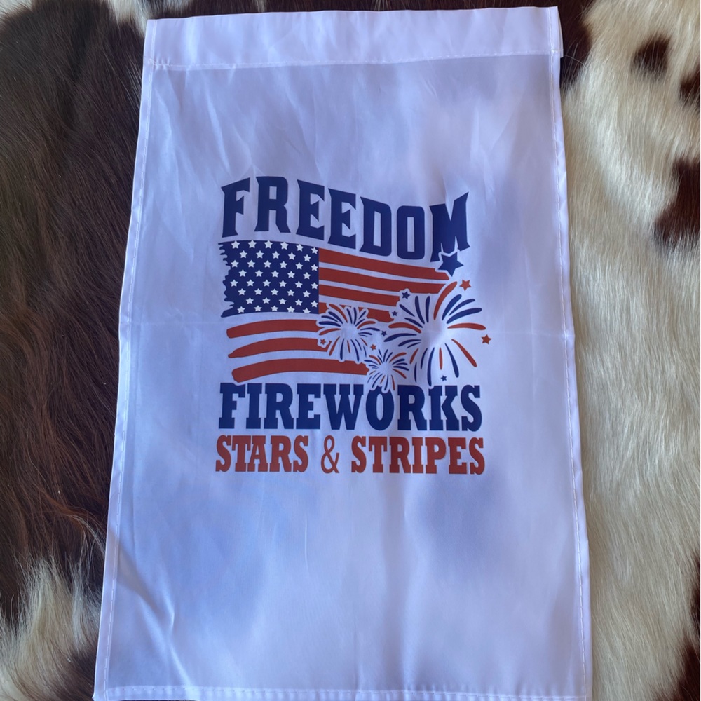 hand designed yard flag